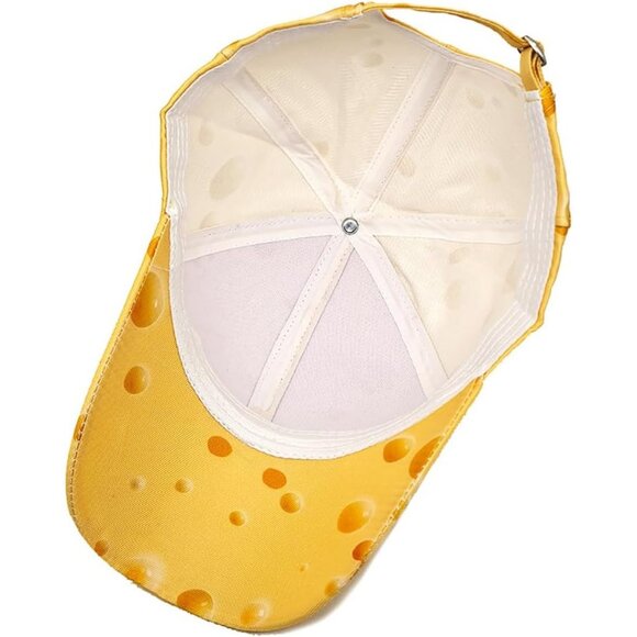 Women's Cheese Fashion Baseball Cap Adjustable Strap Back Visor Sports Hat - Picture 6 of 7